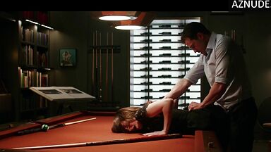 Dakota Johnson she gets fucked on the pool table