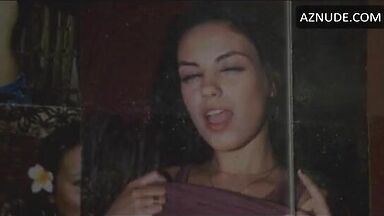 Here's a picture of Milla Kunis with her bare breasts