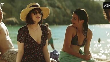 Dakota Johnson in a swimsuit on the beach