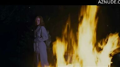 Nicole Kidman throws his clothes into the fire