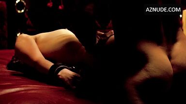 Dakota Johnson blindfolded sex in bed