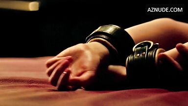 Dakota Johnson blindfolded sex in bed