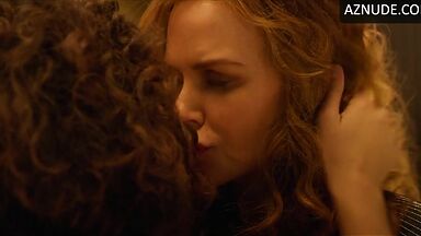 Nicole Kidman and Matilda De Angelis romantic kiss