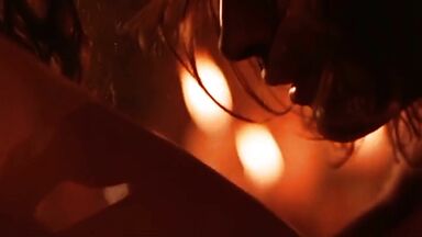 Salma Hayek licking