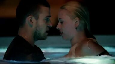 Kissing in pool