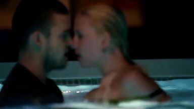 Kissing in pool