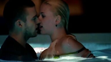 Kissing in pool