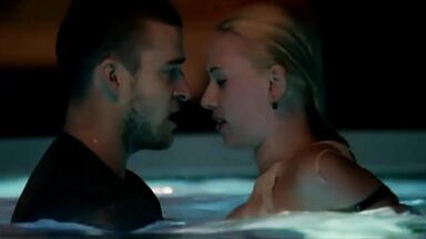 Kissing in pool