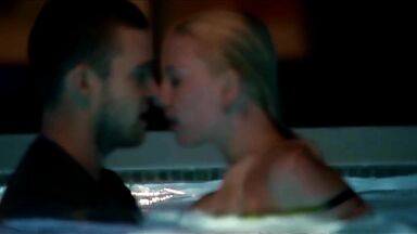 Kissing in pool
