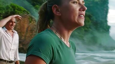 Scarlett Johansson wet kissing