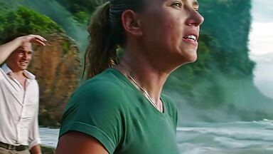 Scarlett Johansson wet kissing