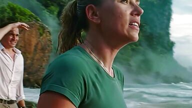 Scarlett Johansson wet kissing
