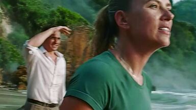 Scarlett Johansson wet kissing