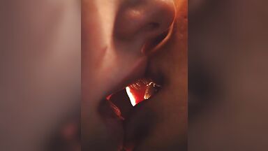 Sexy and hot kiss