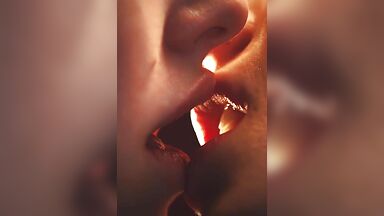 Sexy and hot kiss