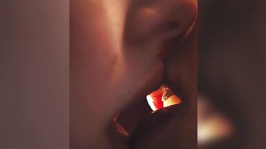 Sexy and hot kiss