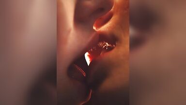 Sexy and hot kiss
