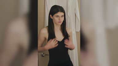 Showing her big ones
