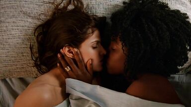 Hot interracial lesbian scene