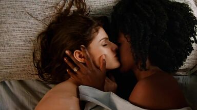 Hot interracial lesbian scene