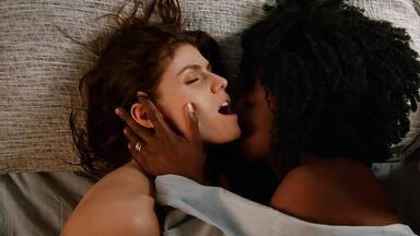 Hot interracial lesbian scene