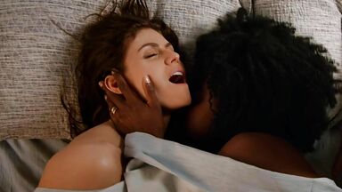 Hot interracial lesbian scene