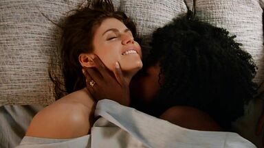 Hot interracial lesbian scene