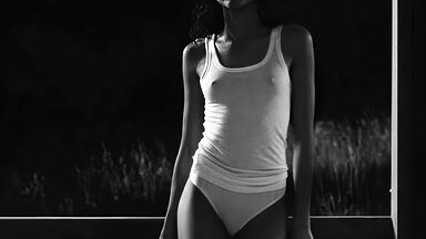 Zendaya in underwear in Malcolm & Marie