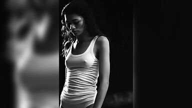 Zendaya in underwear in Malcolm & Marie
