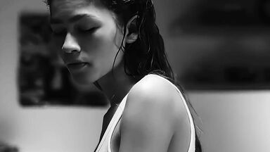 Zendaya in underwear in Malcolm & Marie