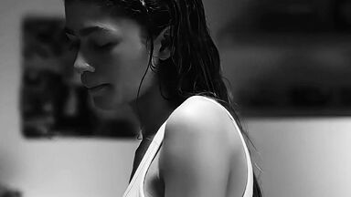 Zendaya in underwear in Malcolm & Marie