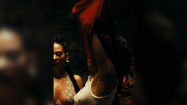 Showing nipples