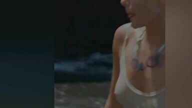 Looking at Olsen's nipples