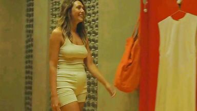 Looking at Olsen's nipples