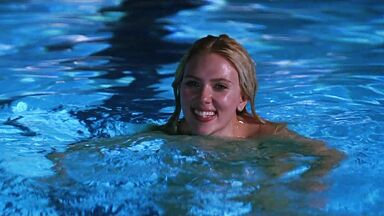 Scarlett in the pool