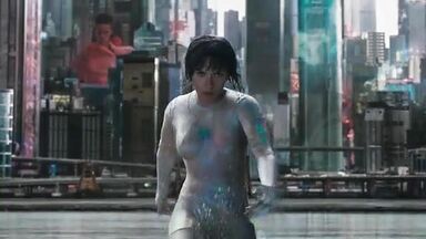Scarlett Johansson hot in Ghost in the Shell