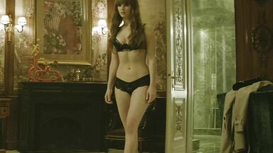 Jennifer Lawrence posing Red Sparrow