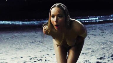 Playful in beach