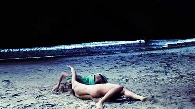 Playful in beach