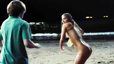 Playful in beach