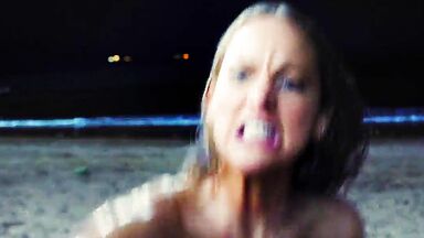 Playful in beach
