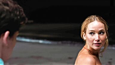 Naked on beach
