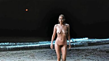 Naked on beach