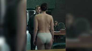 Hot striptease in class