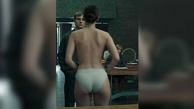 Hot striptease in class