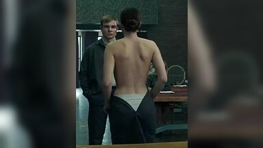 Hot striptease in class