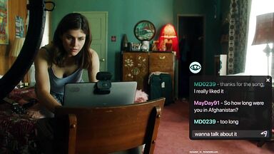 Alexandra Daddario nude in Songbird