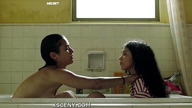 Bathing teen