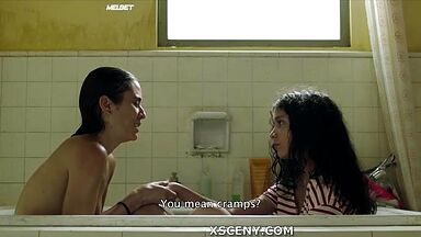 Bathing teen