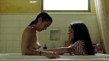 Bathing teen